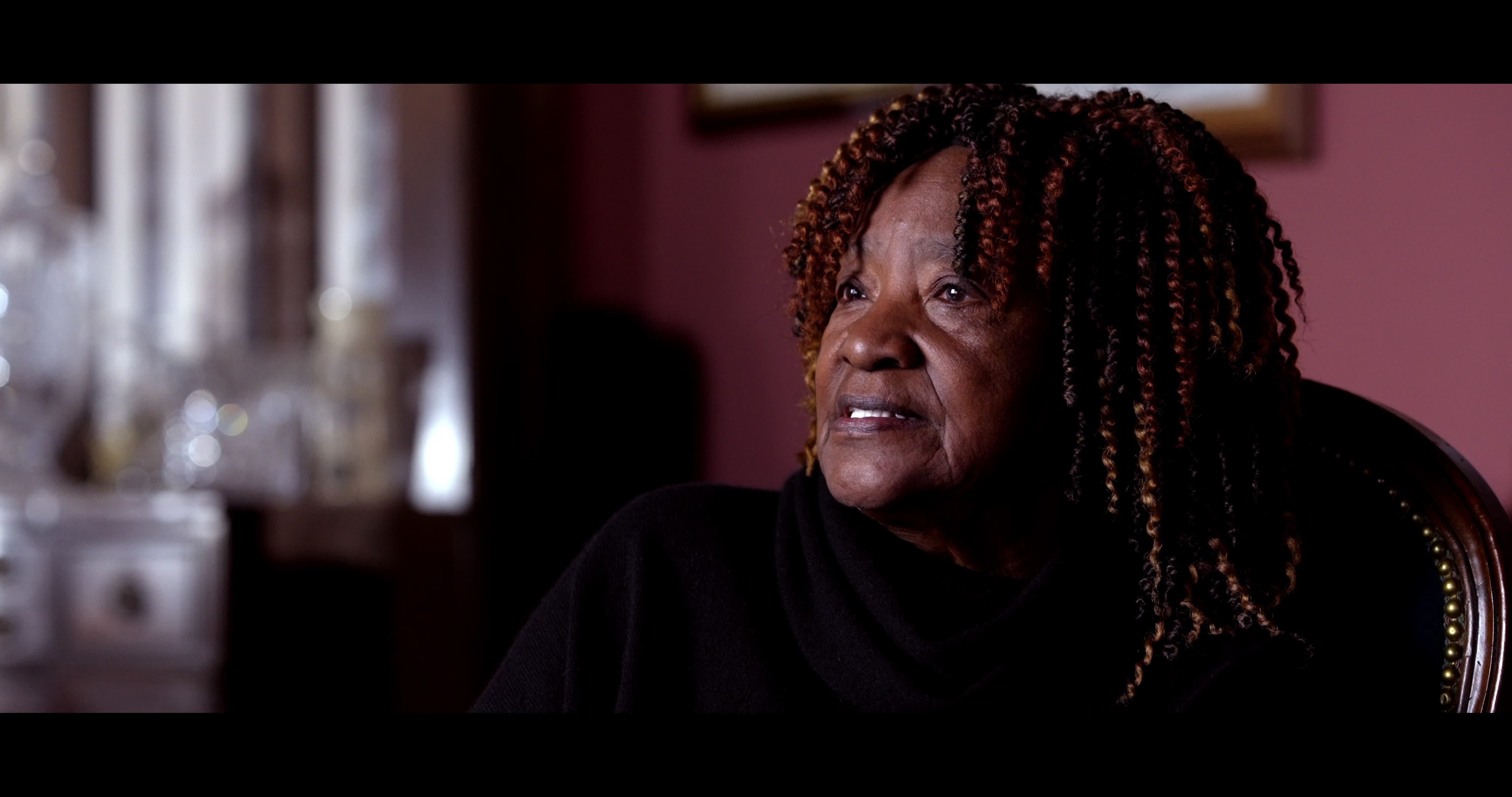 An elder sharing her story